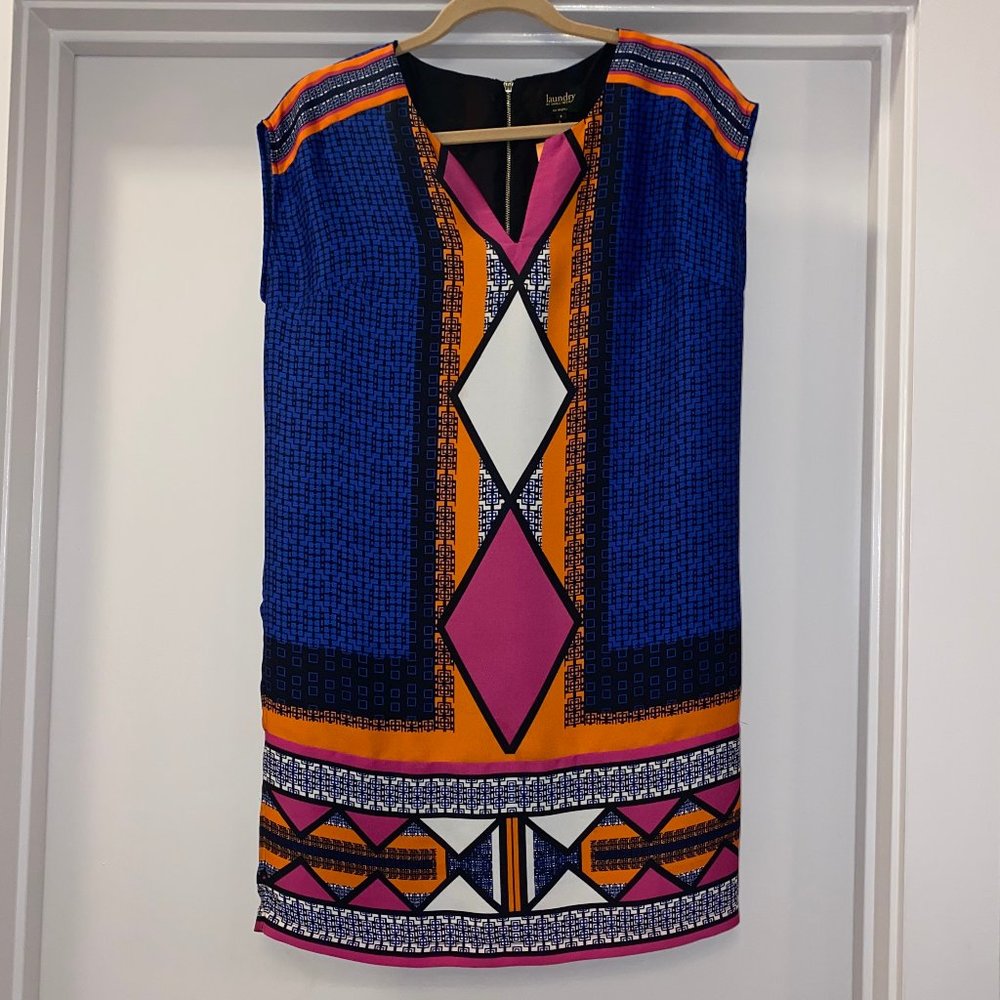 Laundry x Shelli Segal Navy/Black Print Dress - 2